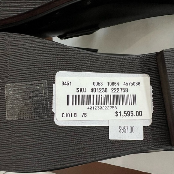 Brunello Cucinelli Embellished Leather Shearling Clogs  37 - Picture 9 of 16